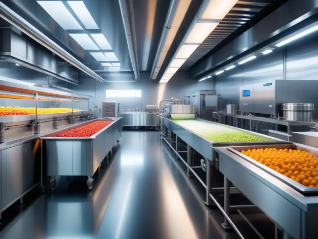 Innovador proceso de enfriamiento con nitrógeno líquido en planta de alimentos Vapor de nitrógeno líquido en planta de alimentos con tecnología de enfriamiento ultrarrápido en industria alimentaria