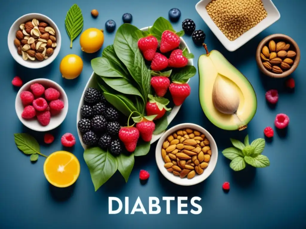Alimentos Funcionales para Diabetes: Detalles Nutritivos Variada composición de alimentos funcionales para control diabetes peso